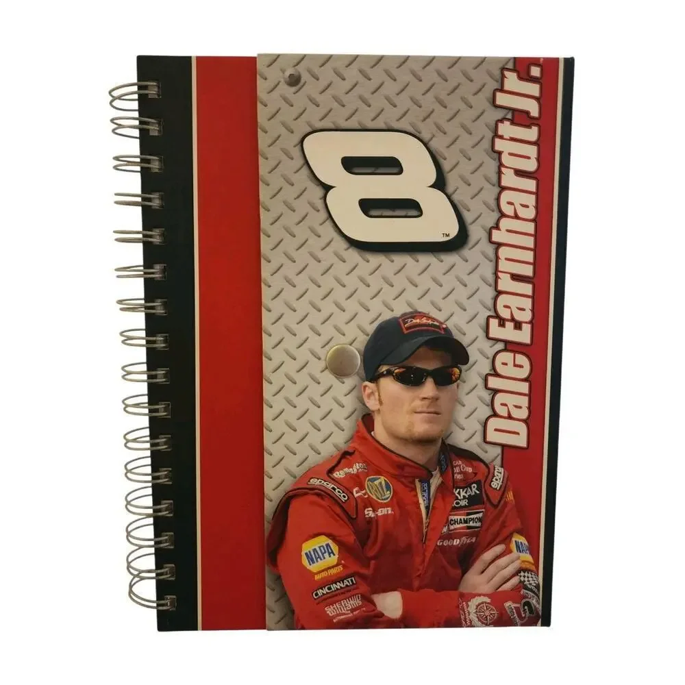 Dale Earnhardt Jr #8 Spiral Notebook Journal with Snap Closure NASCAR Car Racing